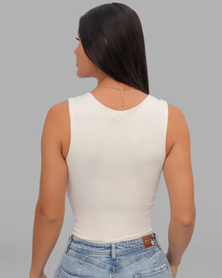 Blusa básica de manga sisa