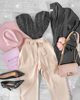 Crop Top Negro Strapple con Escote en V