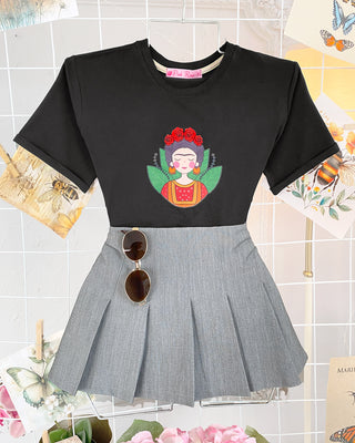 Camiseta con Estampado de Frida Kahlo