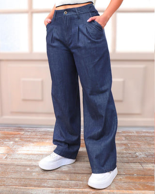 Jean de Corte Ancho y Bota Larga – Estilo Casual