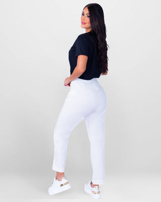 Pantalón Bota Recta con Prenses