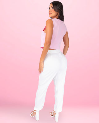 Pantalón Bota Recta con Prenses