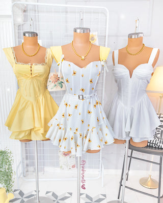 Romper con Tiras y Correa – Mariposas amarrillas