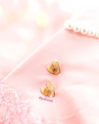 Aretes Corazón líneas