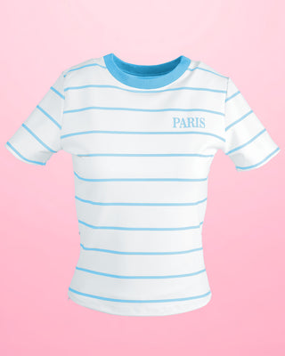 Camiseta Básica con Rayas