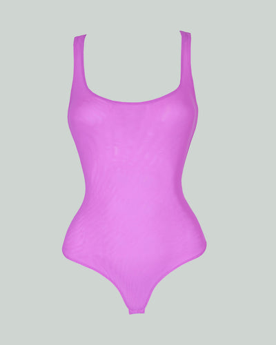 Bodysuit mallatex sencillo cuello cuadrado