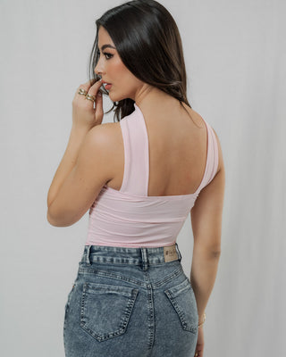 BODY ROSADO STRAPPLRE TIRA ESPALDA A CUELLO