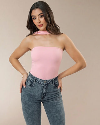 BODY ROSADO STRAPPLRE TIRA ESPALDA A CUELLO