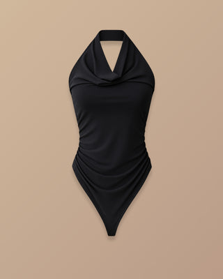 BODY NEGRO MANGA SISA CUELLO ALTO