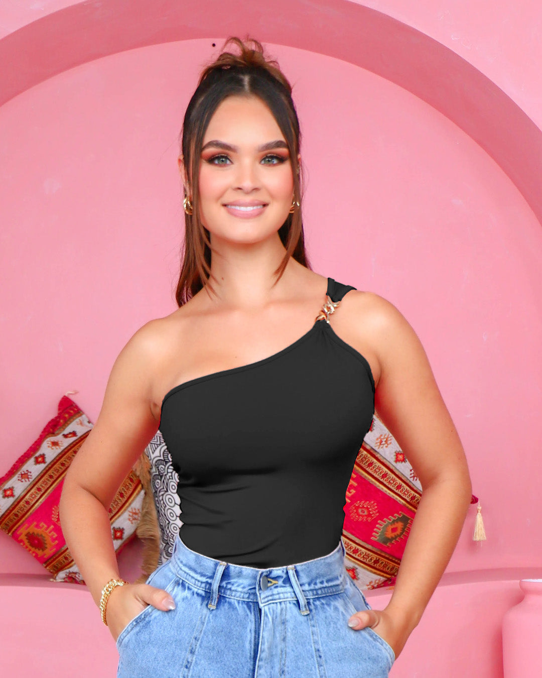 Crop Top Blusas Estilo Bandeja Blusa Bandeja Globo Manga Corta