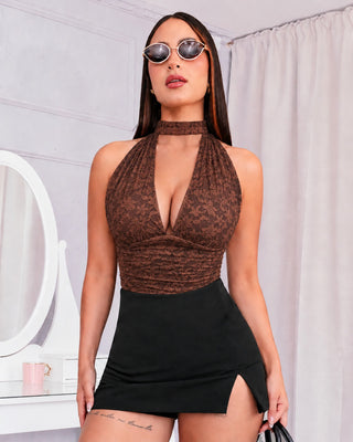 Falda-Short con Abertura Frontal en Triángulo