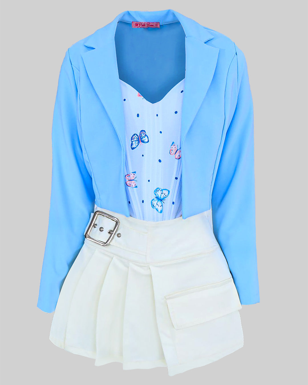 Blazer azul torero sencillo