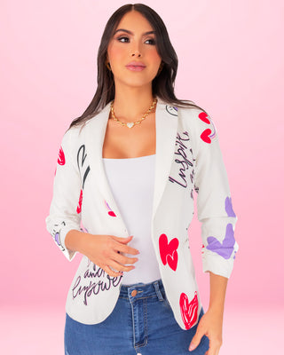 Blazer de Manga Recogida