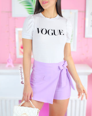 Camiseta blanca vogue