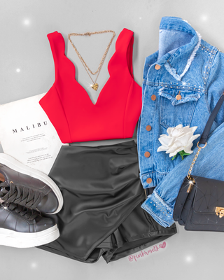 Chaqueta de blue jean con brillantes y resorte