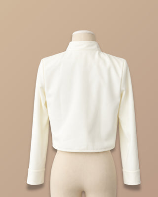 CHAQUETA CREMA DE 5 BOTONES DORADOS