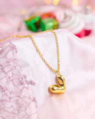 COLLAR DIJE CORAZON INFLADO