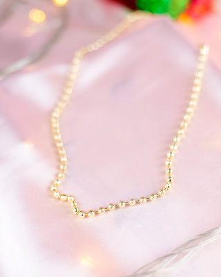 COLLAR DE PERLAS DORADAS