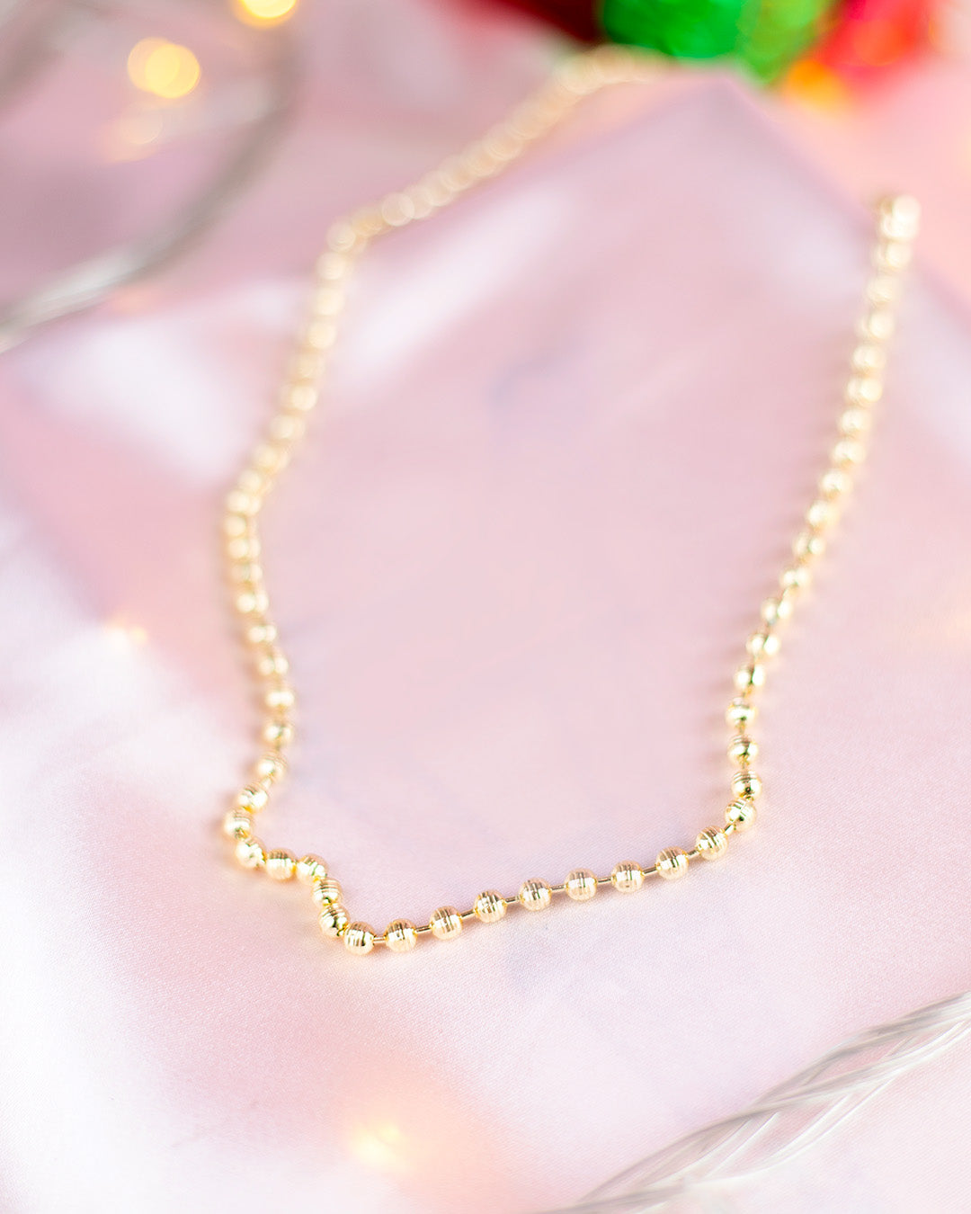 COLLAR DE PERLAS DORADAS
