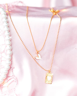 COLLAR TRIPLE CON DIJE BLANCO