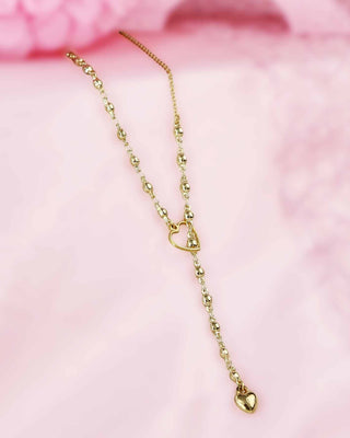 Collar Sencillo con Dije de Corazón Colgante