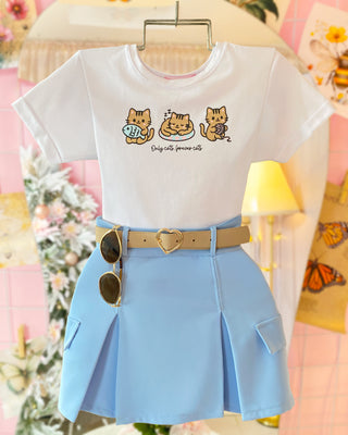 CAMISETA 3 GATOS FOREVER CATS