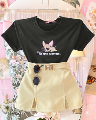CAMISETA DE PERRO CON GAFAS DO NOT DISTURB