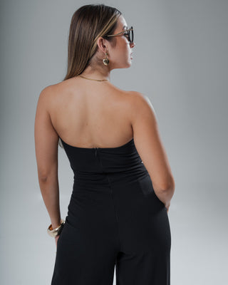 Enterizo Strapless con Escote Corazón y Varilla