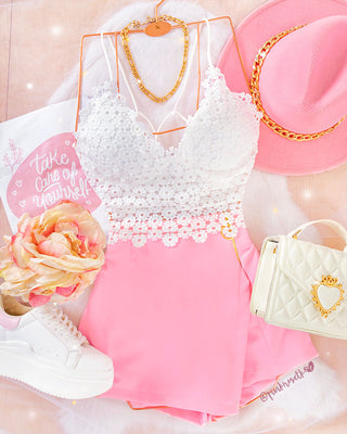 Bustier blanco margarita copa triangulo