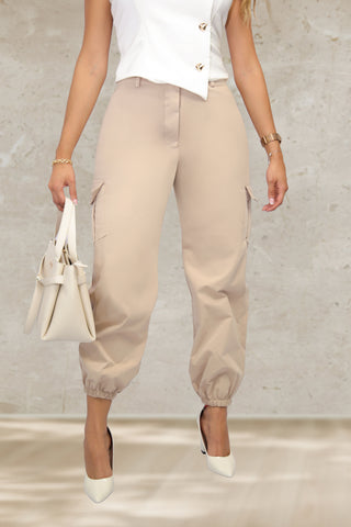 Pantalón Cargo con Resorte en la Bota