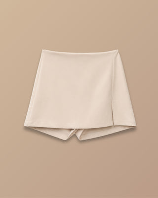 Falda Short Atra con Tapa y Abertura en Triangulo — Pink Rose