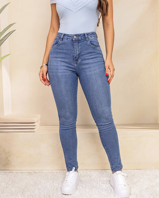 JEAN AZUL SENCILLO SUPER SKINNY CLARO EBANO