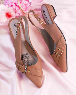 Baletas de Punta con Hebilla Lateral