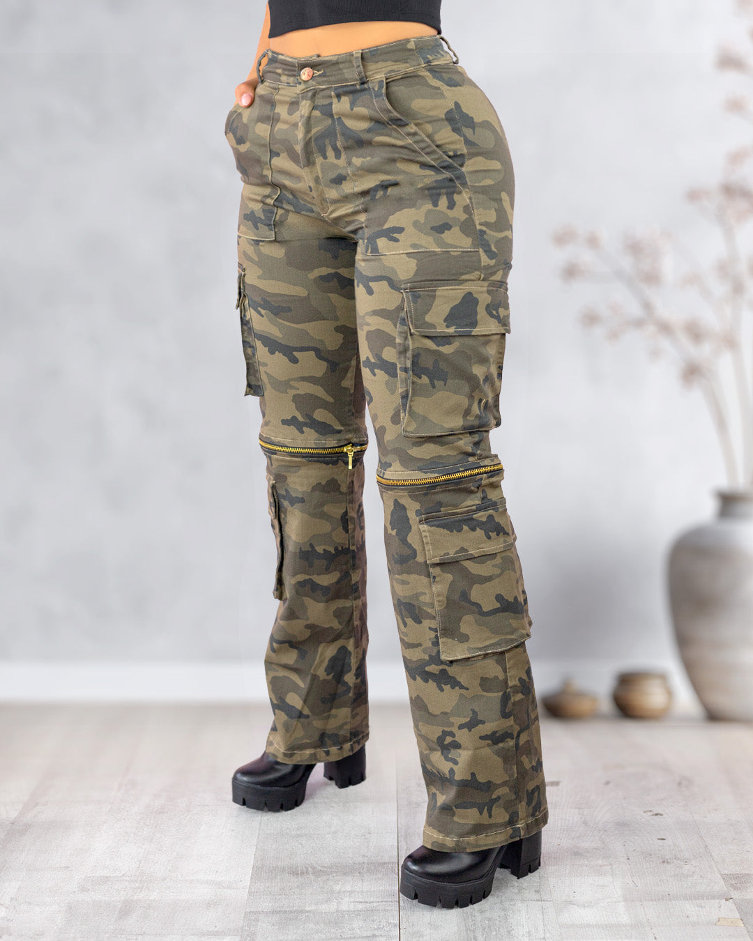 Pantalón militar cargo 4 bolsillos