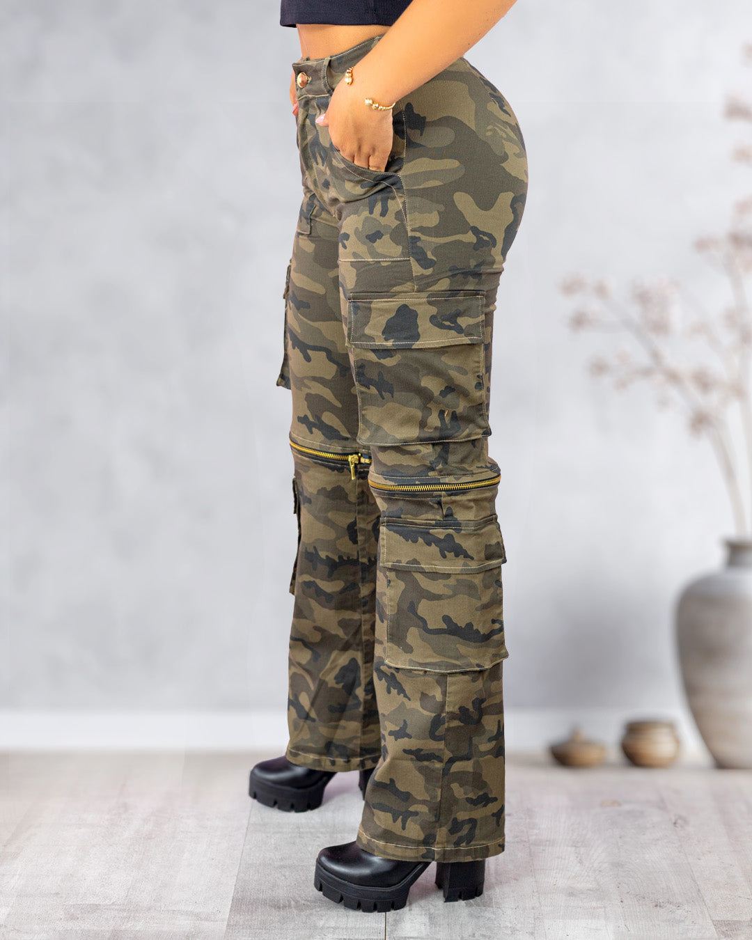 Pantalón militar cargo 4 bolsillos