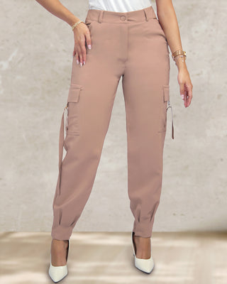 Pantalón Cargo Estilo Jogger con Bota Prensada