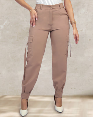 Pantalón Cargo Estilo Jogger con Bota Prensada