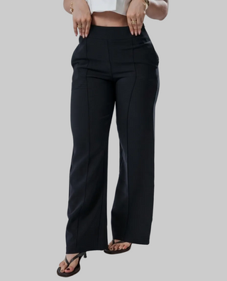 PANTALON SENCILLO CON VENA BOTA ANCHA