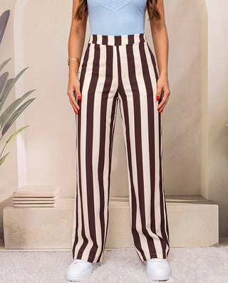 PANTALON DE LINEAS CAFES