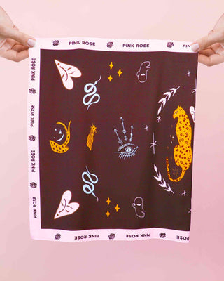 PAÑOLETA TIPO PAREO DE 2 LEOPARDAS EN EL CENTRO