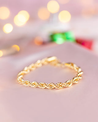 PULSERA DE ESLABONES DORADOS