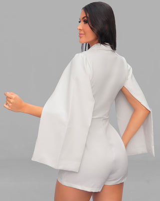 Romper con cuello manga abierta y 6 botones