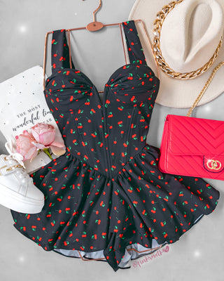 Romper Con Detalles De Cerezas