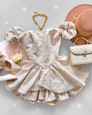 Romper manga con Globo de Flores Tipo Escarchado