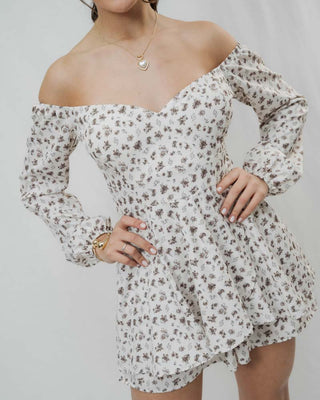 Romper manga Largo con Copas y Flores
