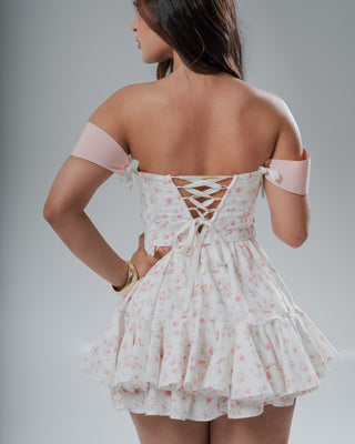 Romper Floral con Tiras y Correa