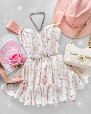 Romper Floral con Tiras y Correa