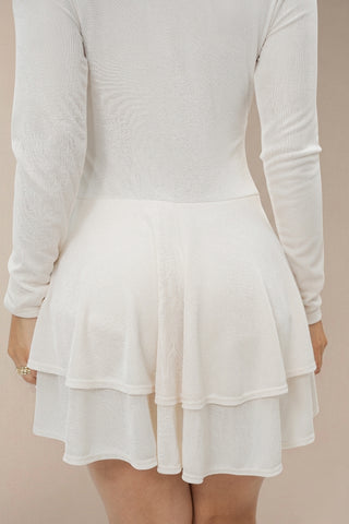 Romper Escote en V con Recogido en Abdomen