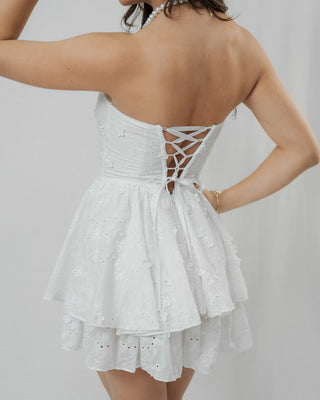 ROMPER BLANCO DE OJALILLO STRAPPLE Y VARILLA