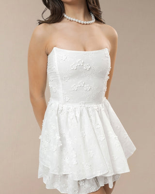 ROMPER BLANCO DE OJALILLO STRAPPLE Y VARILLA